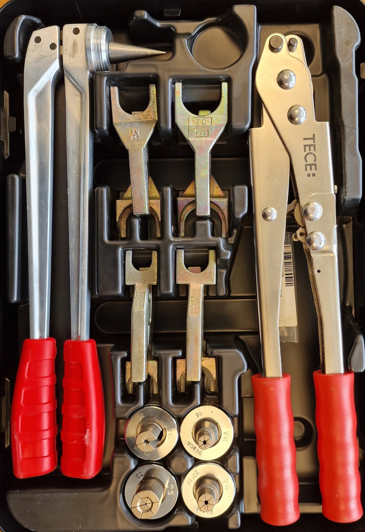 TECEflex håndverktøysett 16–32 mm – TECE HPW-L / RAZ-V 720203