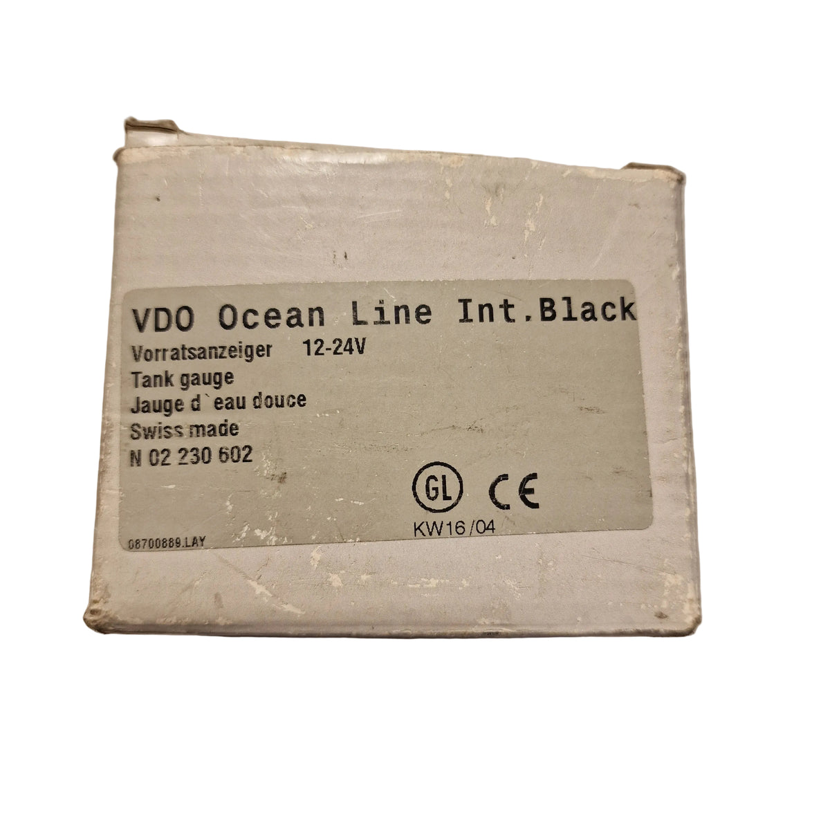 VDO Ocean Line ferskvannsmåler / Fresh Water Tank Gauge – N02-230-602 – 12/24 V