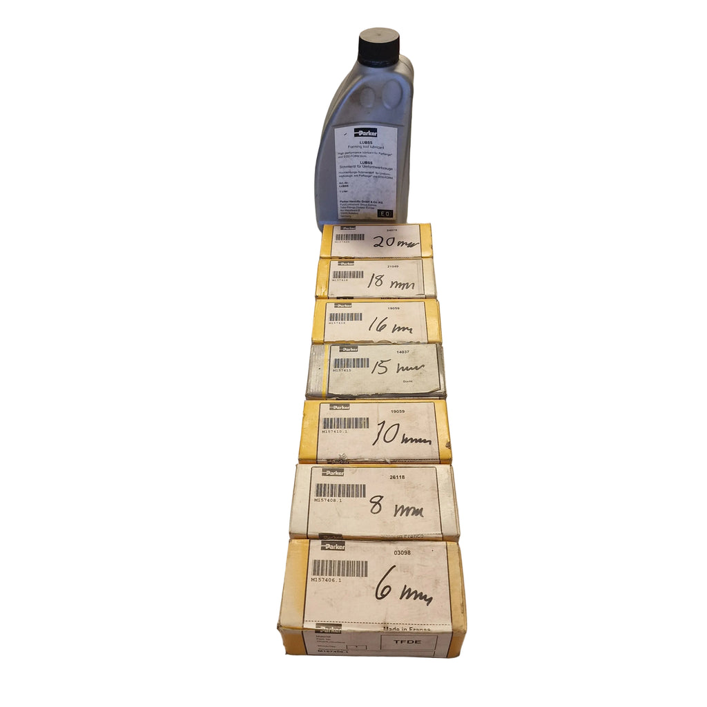 Parker KARRYFLARE hydraulisk koningsverktøy – 6–20 mm – komplett sett